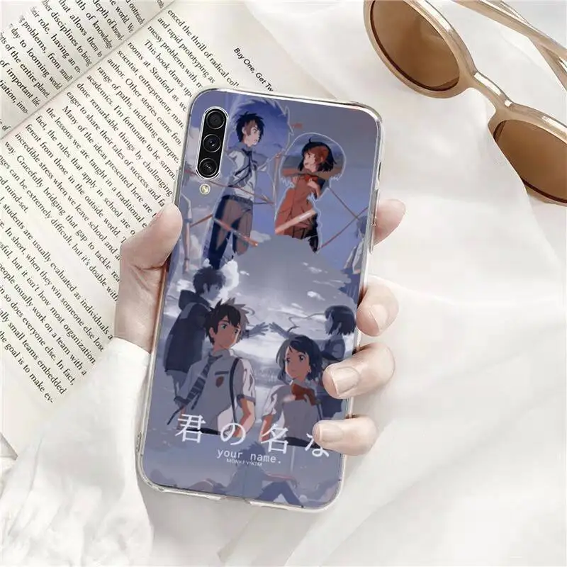 

Your Name Kimi no Na wa Phone Case Transparent for Samsung s9 s10 s20 Huawei honor P20 P30 P40 xiaomi note mi 8 9 pro lite plus