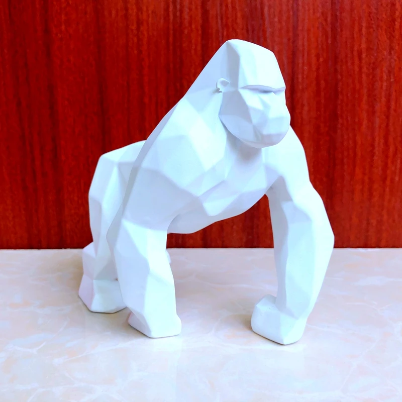 Король Горилла Смола Статуя Модель Современная Геометрическая большая