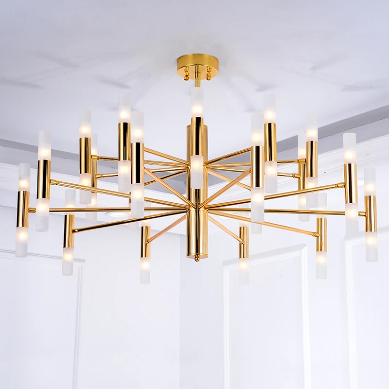 Современные светодиодные люстры потолочная лампа золотого цвета в стиле арт