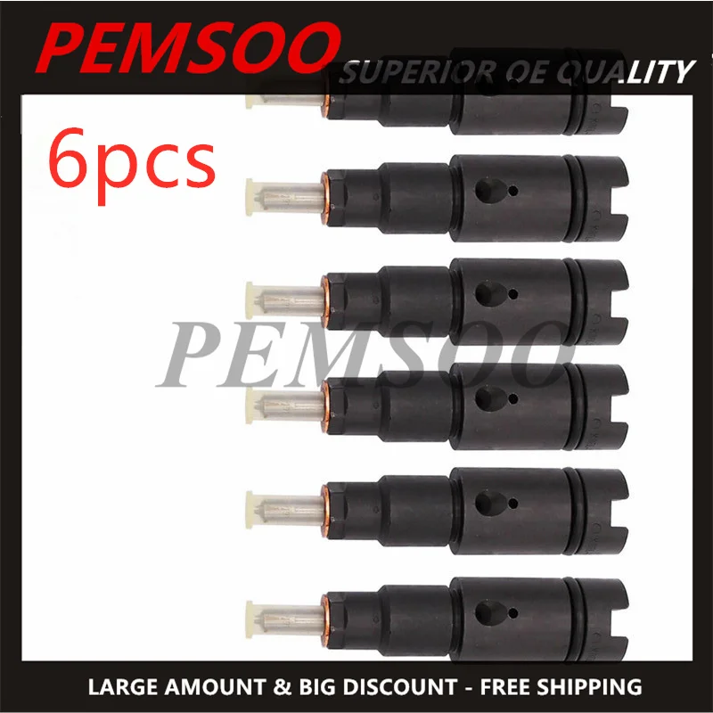 6 шт. 0432193635 RV275 топливный инжектор для Cummins Dodge Ram 2500 3500 5.9L l6 ремонт дизельного