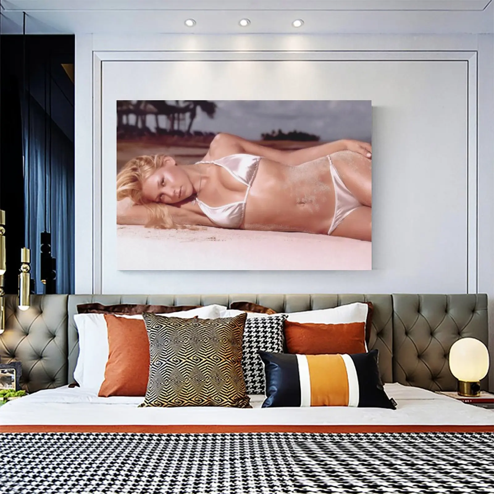 

Плакаты Анна курникова бикини Горячая девушка плакат на холсте художественный плакат и Настенная картина печать современная семейная Спал...