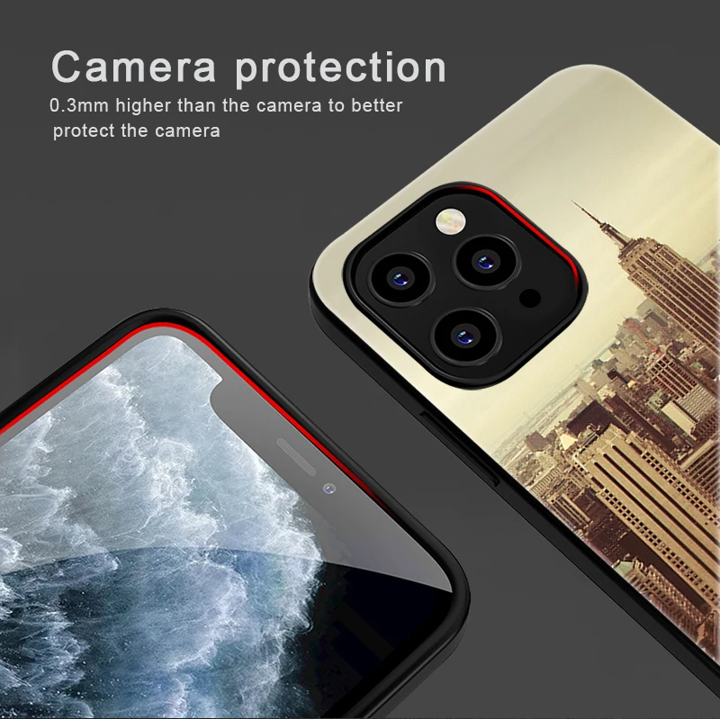 

Ferris Wheel Case for iPhone 12 Pro Max Case for iPhone 11 12 Pro XR XS Max mini 7 X 8 6 6S Plus 5 5S SE 2020 Black Silicone TPU