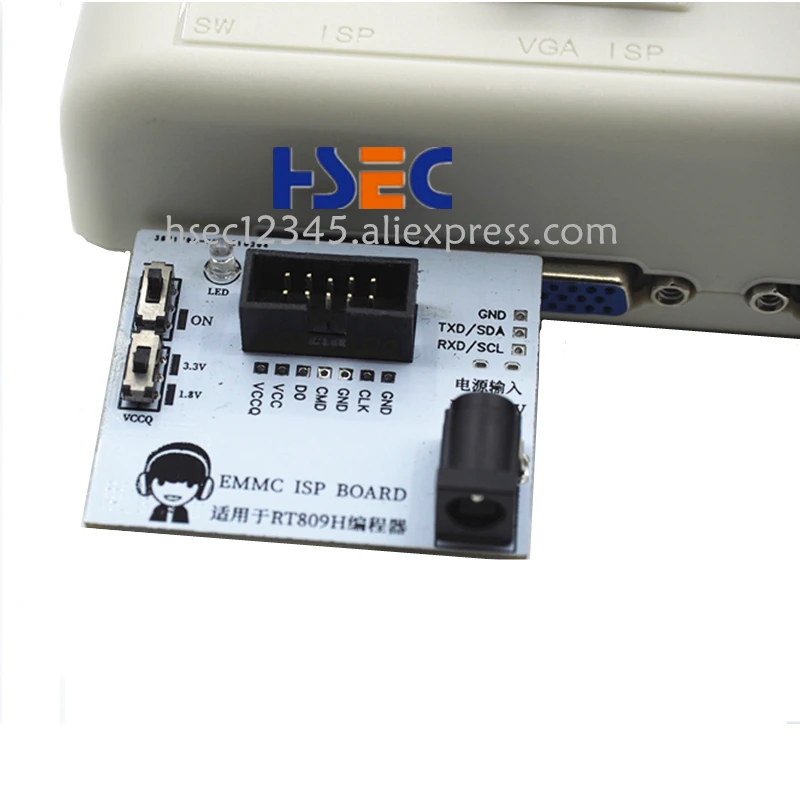 Оригинальная индивидуальная плата EMMC ISP + кабель для программирования rt809h isp