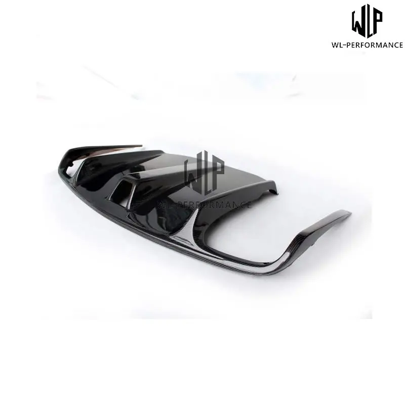 W207 высококачественный задний диффузор для губ из углеродного волокна