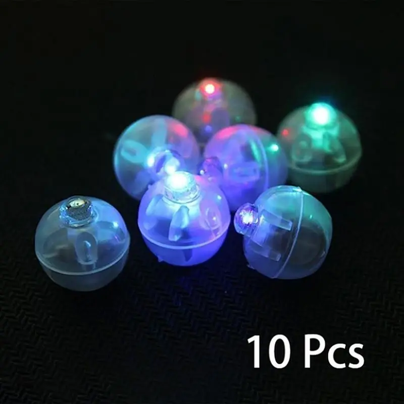 

10 Pcs Mini LED Light Ball Lamp For Balloon Lantern Birthday Parties Decoration