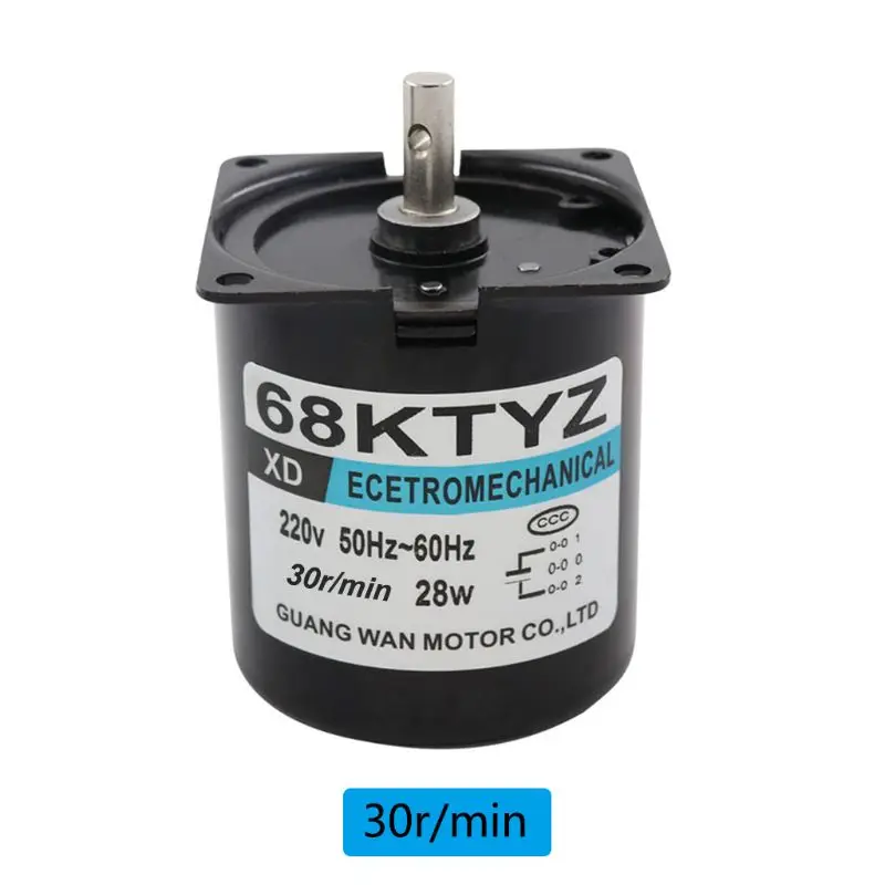 36ktyz низкоскоростной синхронный двигатель переменного тока 220 В об/мин с