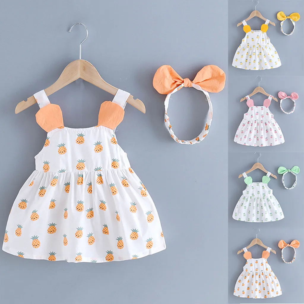 Новое летнее детское платье модные платья принцессы для маленьких девочек с