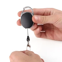 edc retractable badge reel clip anti theft anti lost keychain elastic buckle key hanging key ring hanging telescopic keychain