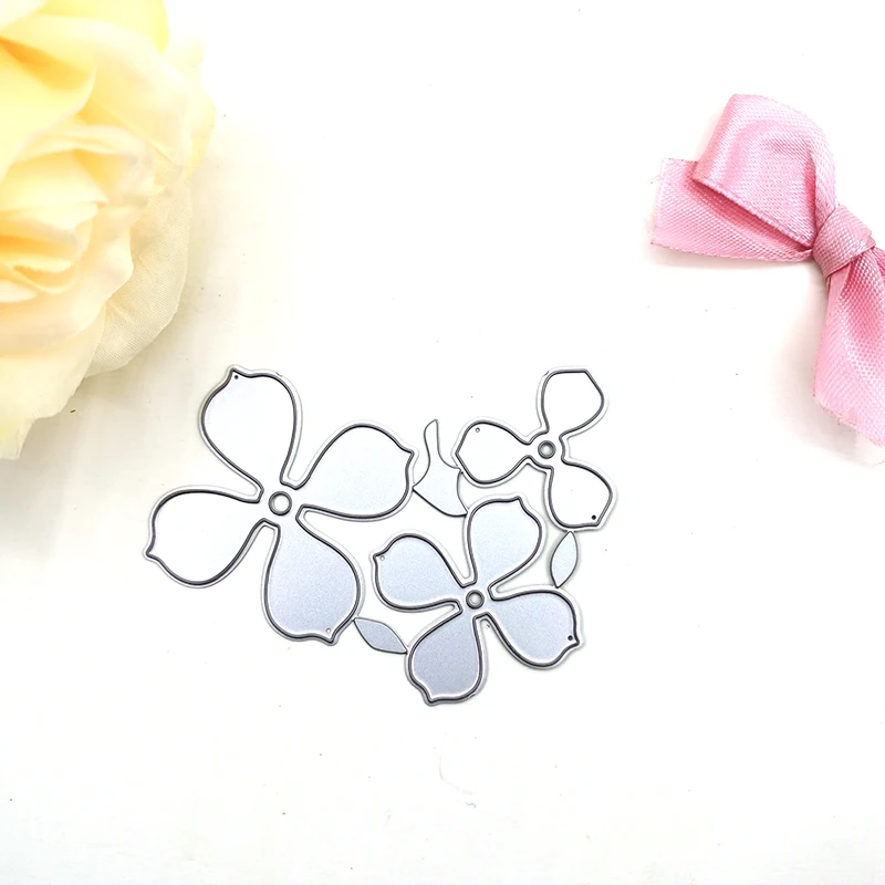 Julyarts 3Pcs Flowers 2019 New Cut Dies Scrapbooking Photo Album Paper Crafts Embossing Folders Invitation Greeting Card Making | Дом и сад