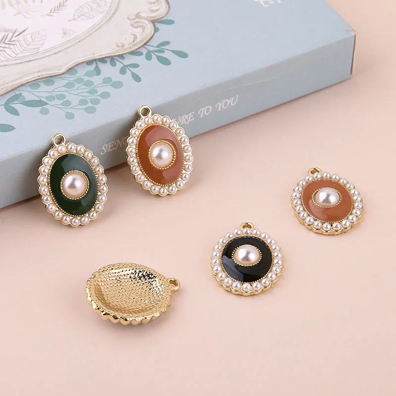 4 шт. классические ретро дворцовые Стильные серьги с барочным жемчугом для женщин