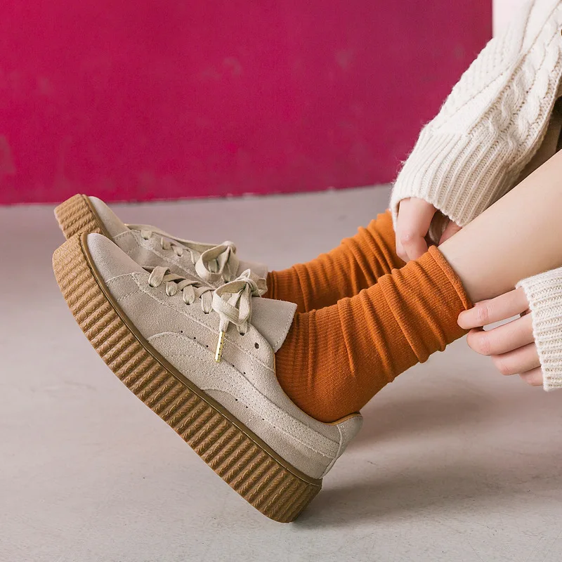 Женские носки высокое качество Женская мода 2020 Японский Корейский стиль Kawaii с