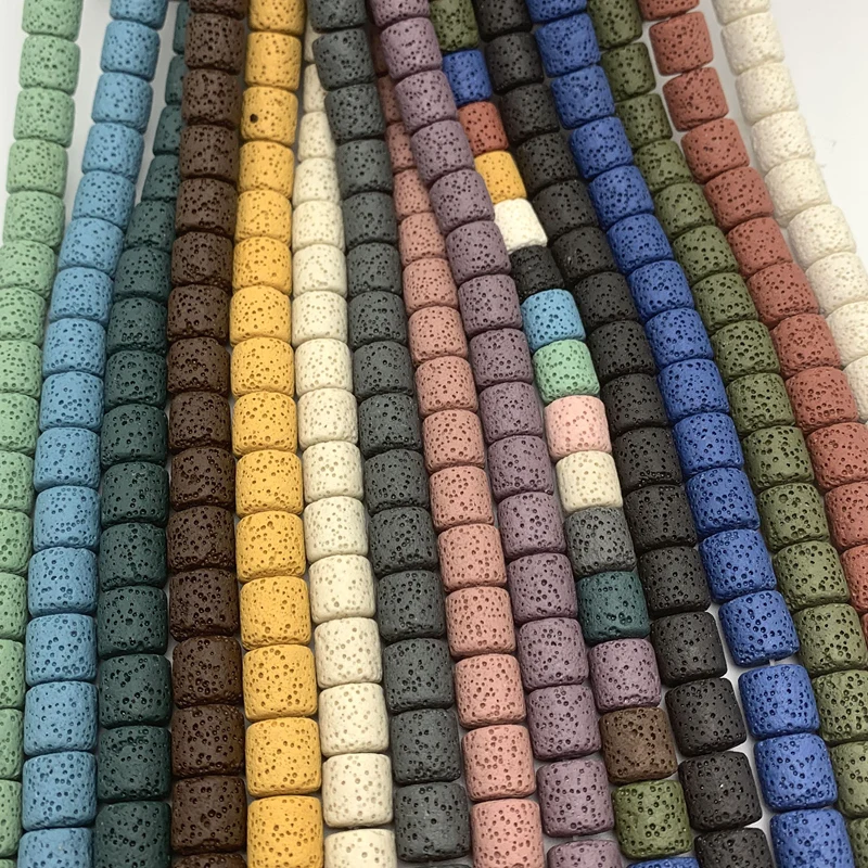 8/10/12 мм натуральный из вулканической породы многоцветный вулканического камня