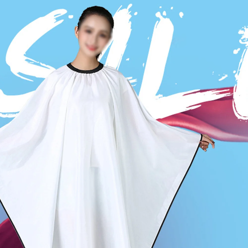 

1PC Fashion Hair Dying Barber Cape with Sleeves Professional Hair Cutting Cape Adjustable Hairdressing Cape (Red)