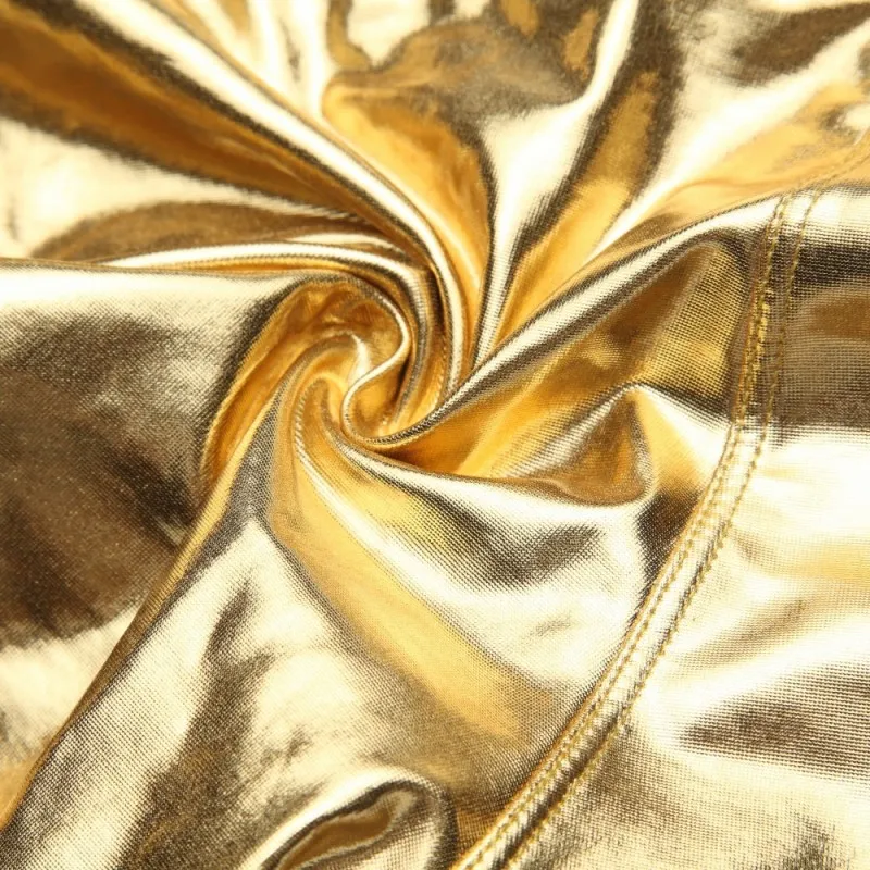 Боксеры мужские из ПУ кожи пикантное нижнее белье с разрезом для сцены