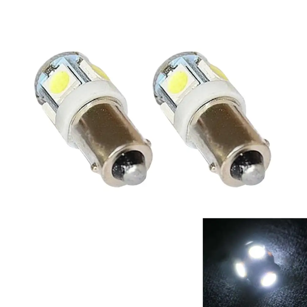 

Hot 2pcs T11 BA9S 5050 5SMD Car LED Light Auto Bulb Lamp T4W H6W Indicator Light BX
