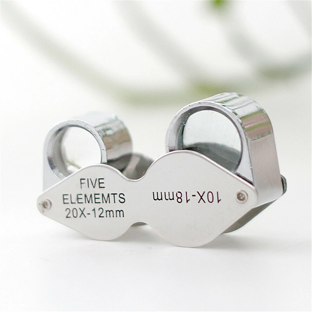 Увеличительное стекло для ювелирных изделий Складная лупа 10 х20 раз прочная