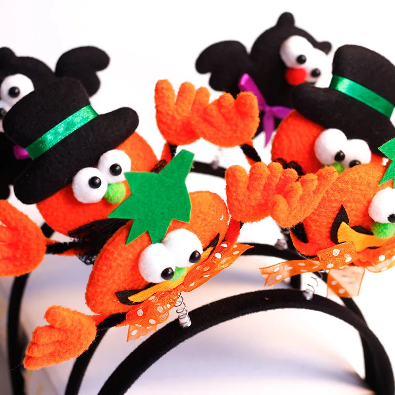 

Halloween Pumpkin Bat Hat Baby Adult Headband Cute Festival Cartoon Cute Halloween Decor