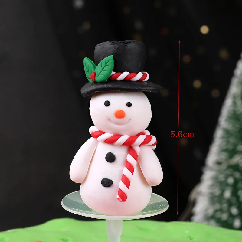 Leeiu 1 шт. рождественские фигурки для тортов носки в виде Санта Клауса кексов флаг