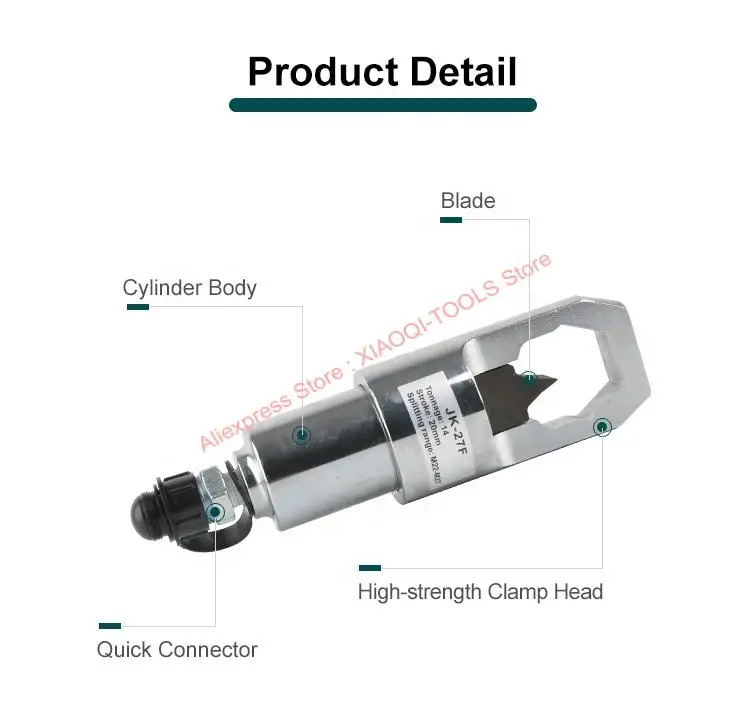 Фальцевый гидравлический резак для гаек гидравлические гайки диапазон болтов