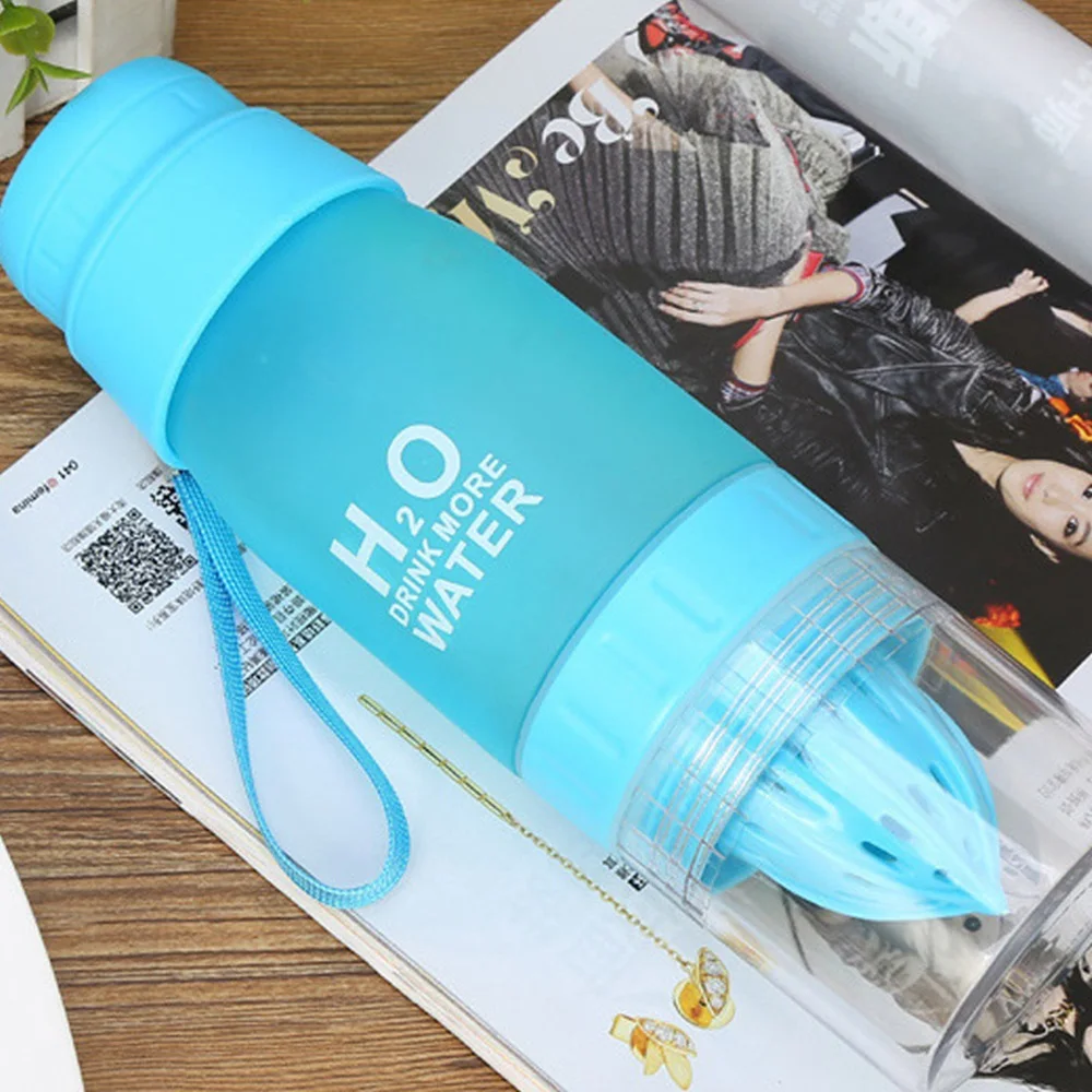 650 мл Спортивная стильная бутылка для воды портативная ручная чашка фруктового