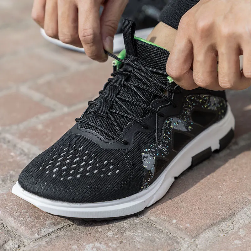 Мужские сетчатые кроссовки повседневная обувь на шнуровке легкие удобные