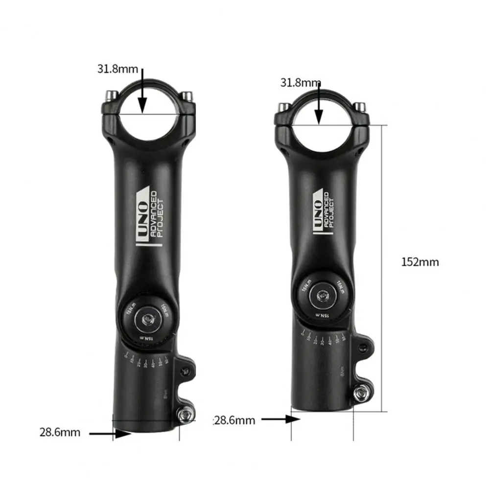 

28.6*31.8mm Bicycle Stem Ultralight Verstelbare Hoek Aluminium Alloy Flexible Fiets Stelen Stem for UNO Bicycle Stem