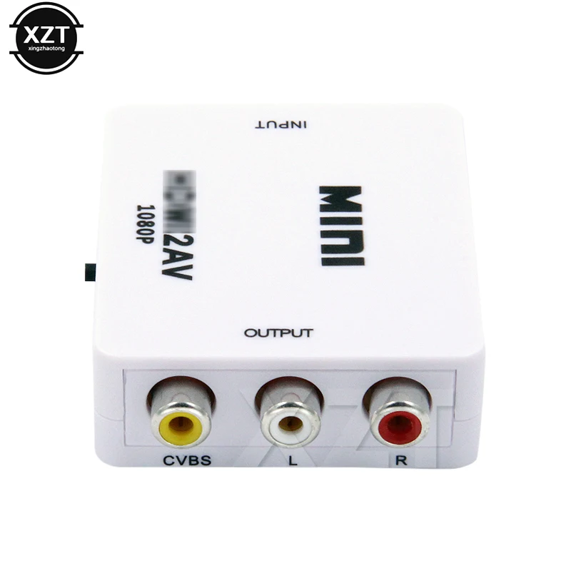 Портативный адаптер-преобразователь HDMI-совместимый с AV преобразователь видео HD