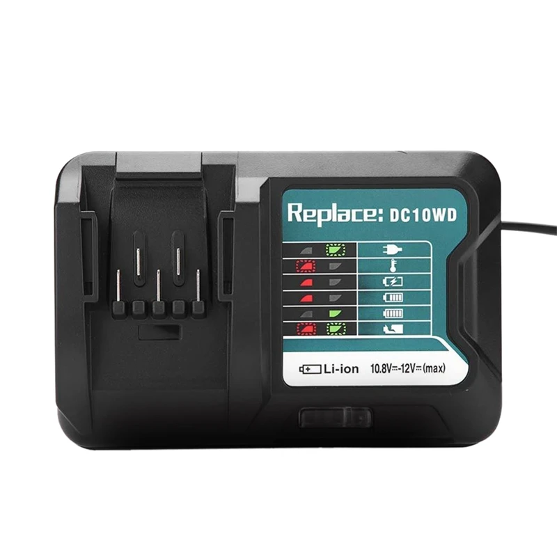 DC10WD литий Батарея Зарядное устройство для MAKITA 10 8 V 12V BL1015 BL1016 BL1021B BL1041B FD05 DT03 RJ03Z SH02Z