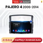 Junsun V1 Android 10 AI голосовых Управление 4G, Wi-Fi, DSP автомобильный радио мультимедиа для Mitsubishi PAJERO 4 2006 - 2014 GPS навигация GPS 2 din