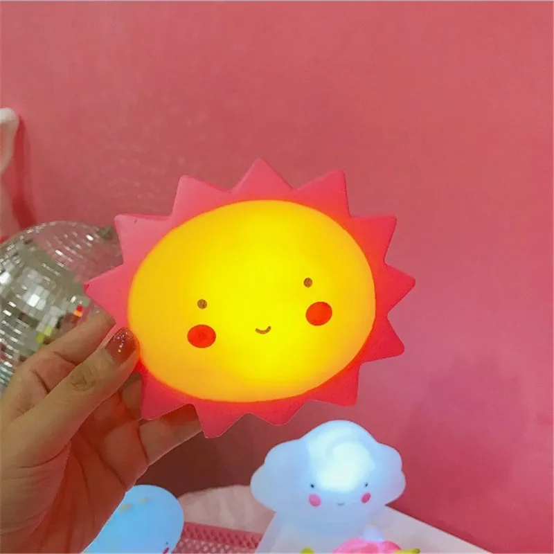 1 LED Night lamp decorate desk light battery dream cute Five-pointed Star Unicorn holiday creative light for baby bedroom luminar - Испускаемый цвет: 1