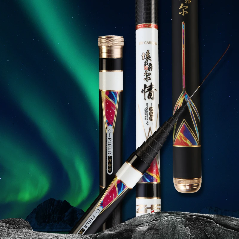 

Super Light Hard High Carbon Fishing Rod 3.6m-7.2m Telescopic Hand Freshwater Fishing Pole