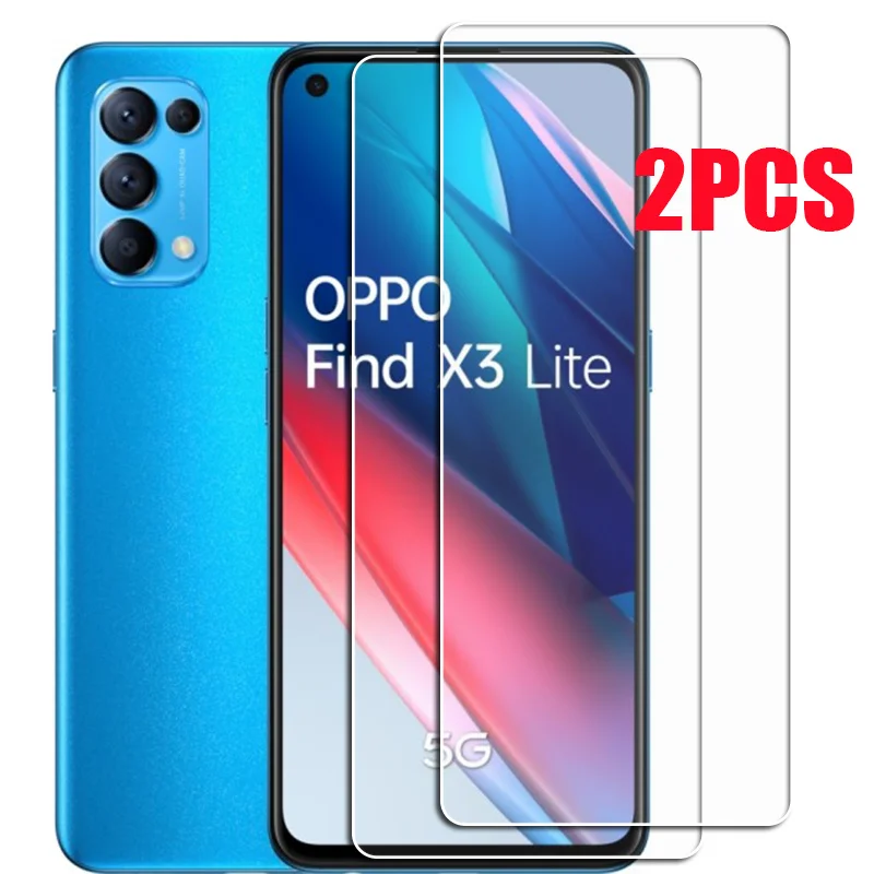 

Закаленное защитное стекло для OPPO Find X3 Lite X3Lite CPH2145 6,43 дюймов, Защитная пленка для экрана телефона