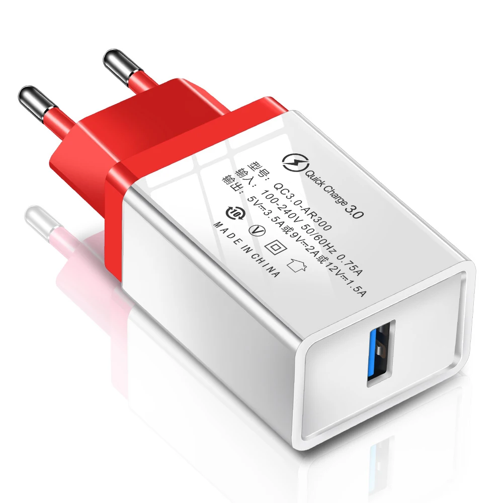 Suhach Quick Charge 3,0 USB зарядное устройство QC 3,0 QC Turbo Быстрая зарядка EU дорожное настенное зарядное устройство для мобильного телефона Xiaomi Mi 9 huawei P30