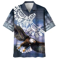 hawaii shirt beach summer native eagle 3d all over printed mens shirt women tee hip hop shirts 02