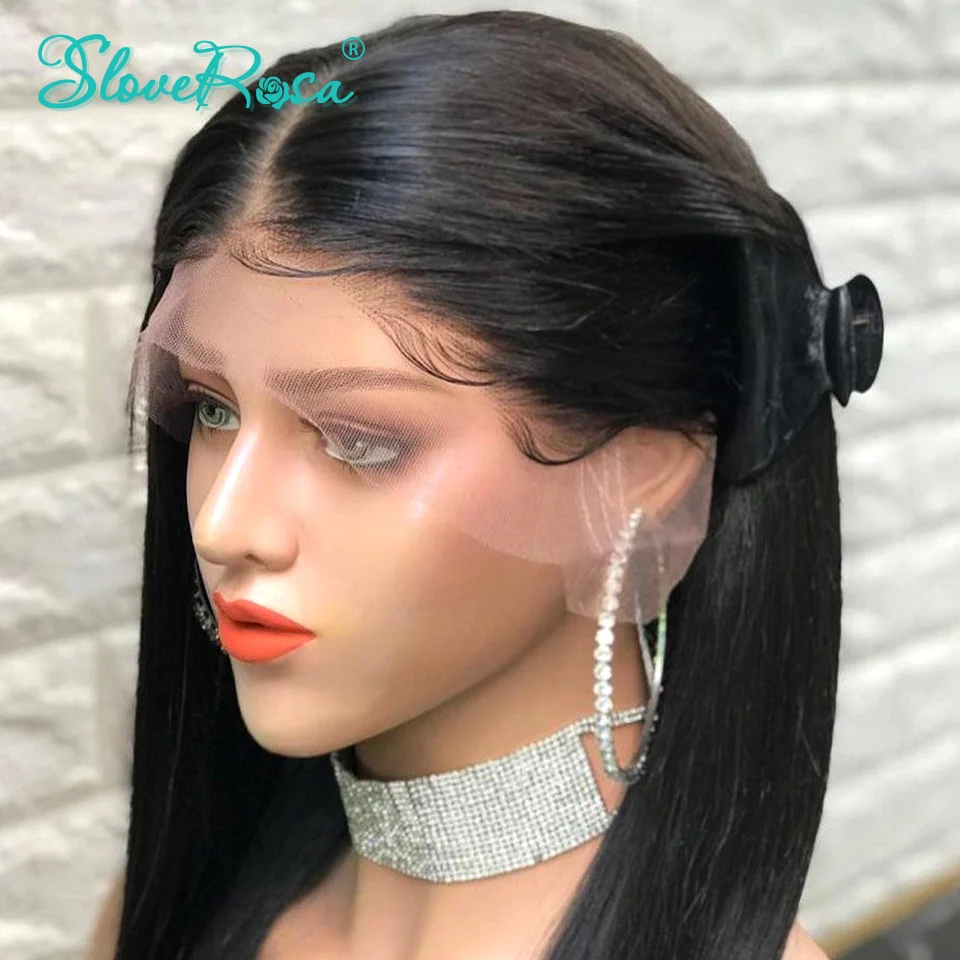 Парик из 360 натуральных человеческих волос на сетке для черных женщин