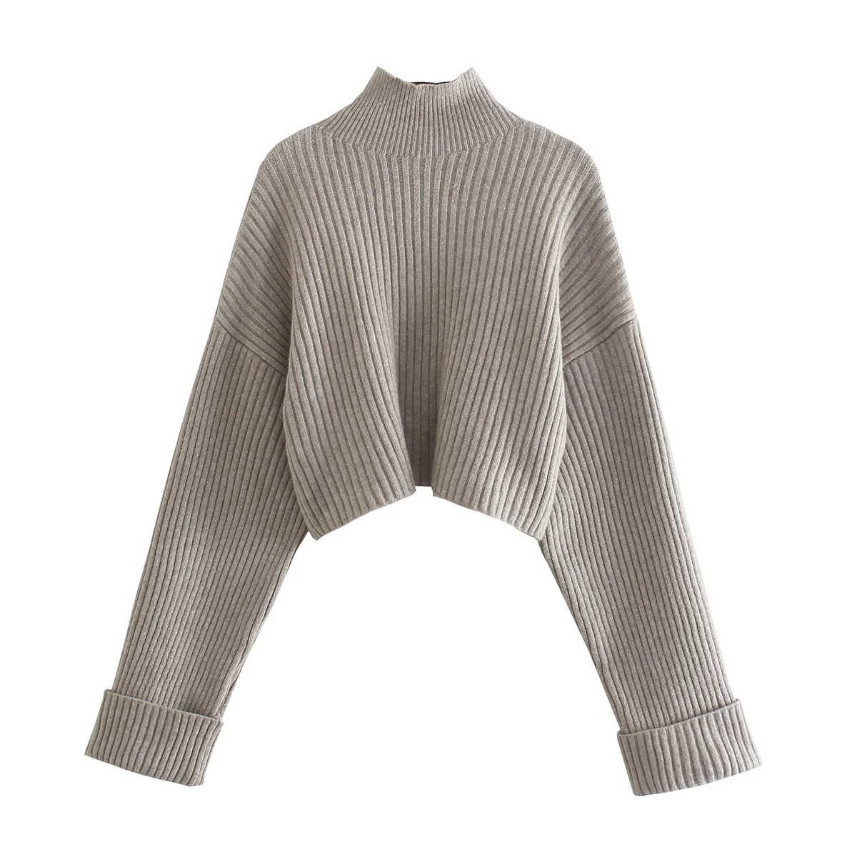 

Winter Turtleneck Sweater Women Pull Femme Jumper Casual Pullover Korean Fashion Cropped Sweater Ladies Long Sleeve Top Knitted