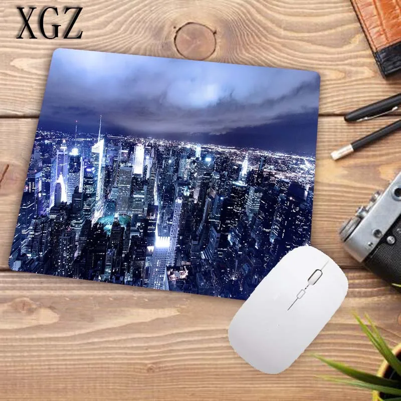 XGZ Beautiful City Mousepad Professional Game Player Mouse Table Pad To PC Gaming Computer Mat 22X18CM Big Promotion | Компьютеры и