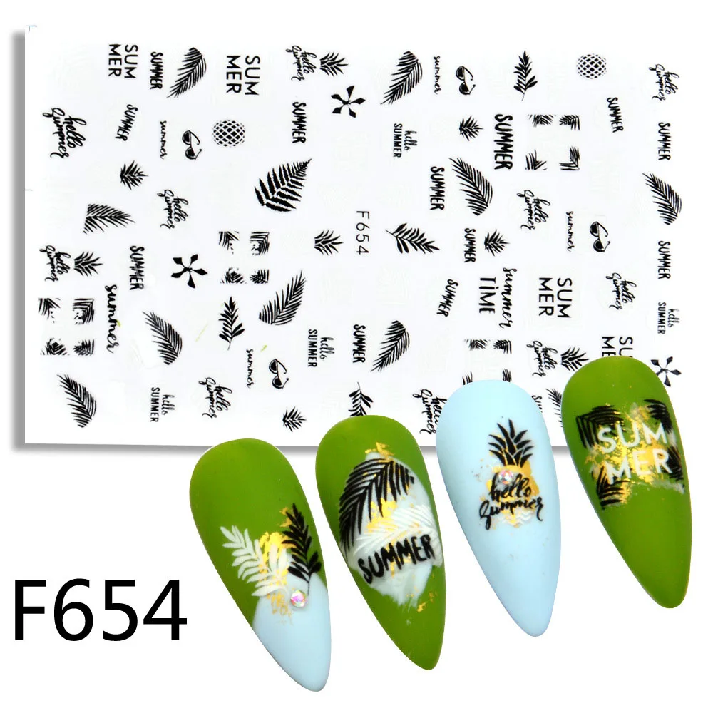 

3D Nail Sticker Orange Fruit Gum Colored Sticky Nail Stickers Nail Decal Ornament Stickers Art Adhesive Letter Stickers For Nail