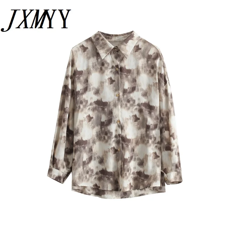 JXMYY Новинка осени 2021 стильная модная элегантная яркая однобортная шифоновая