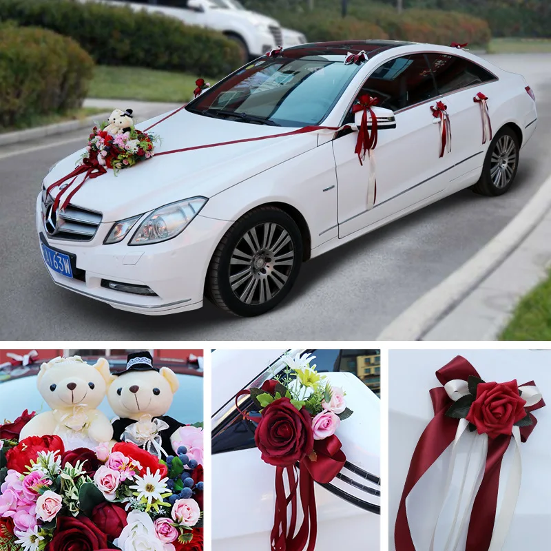 Мультяшная кукла в форме сердца диск свадебное украшение автомобиля Имитация