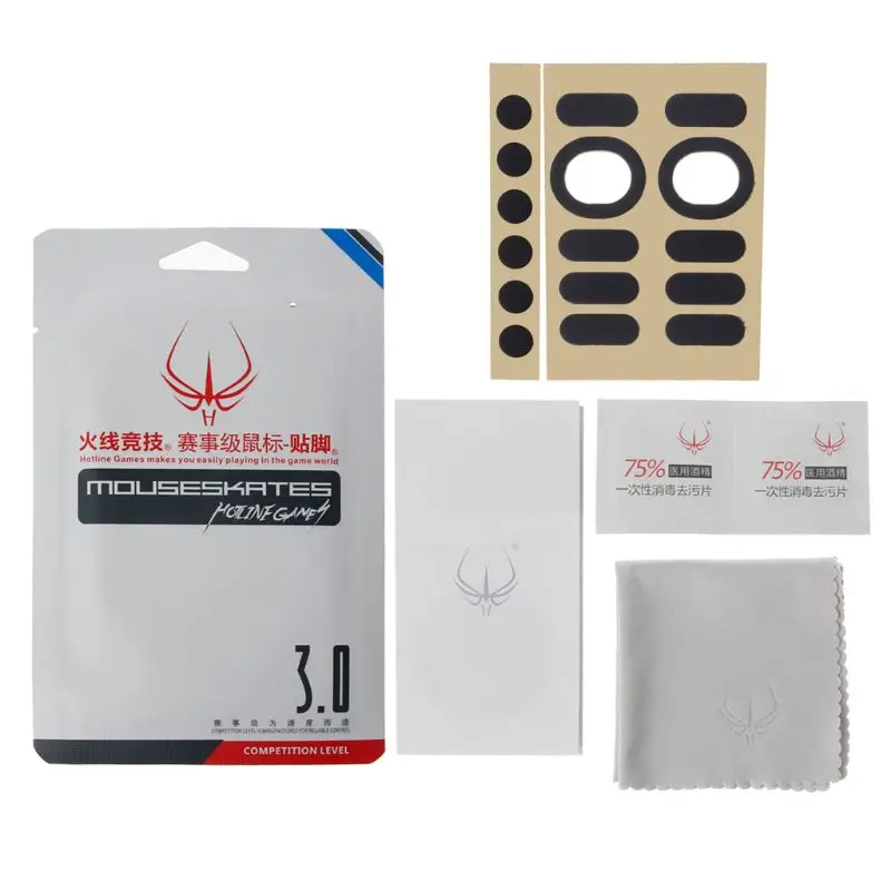 

2 Sets/Pack Original Hotline Games Competition Level Mouse Feet Mouse Skates Gildes for logitech G304 G305 Mouse 0.6mm G2AC
