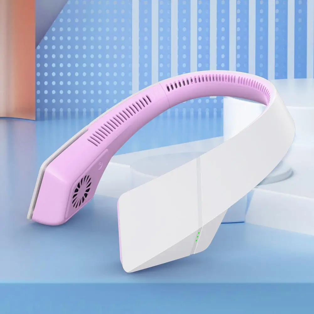 

Rechargeable Silent Neck Fan USB Portable Bladeless Fan for Home Outdoor Neck-hanging Fans Mini Cooling Portable Neck Fan