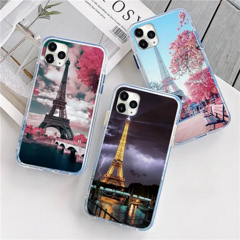 

Romantic Paris Eiffel Tower Phone Case For iphone 12 5 5s 5c se 6 6s 7 8 plus x xs xr 11 pro max mini