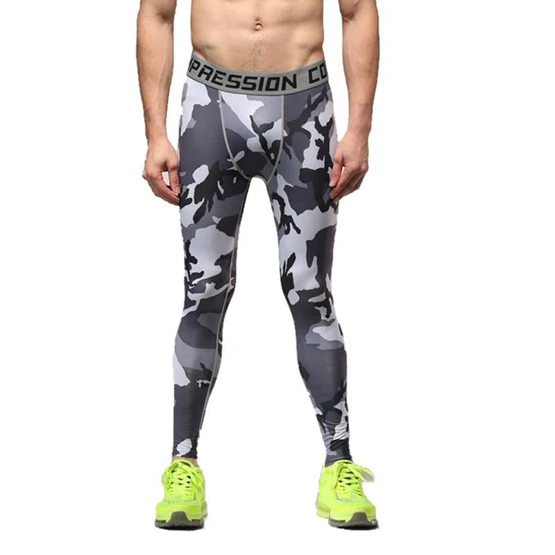 Camouflage 05 Vertvie, колготки для бега, мужские, для бега, Спортивные Леггинсы, для тренажерного зала, для фитнеса, компрессионные штаны, для упражнений, быстросохнущие брюки размера плюс, спортивная одежда - Цвет: Camouflage 05