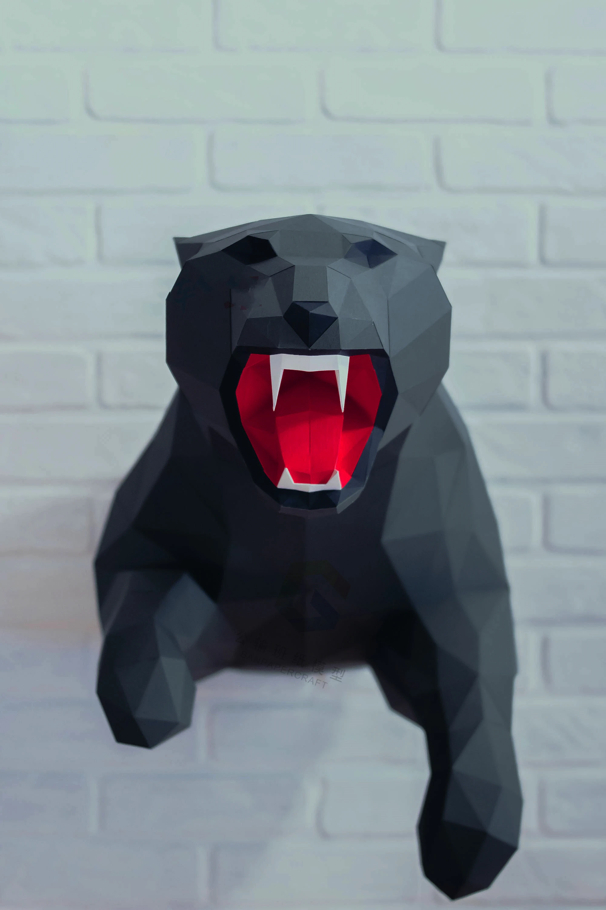 

Creative DIY 3D Panther Model Wall Decoration Manual Creative Wall Hanging Children Puzzl Toys Gift Leopard Animal Paper Model