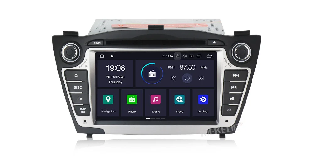 MEKEDE Автомобильный мультимедийный плеер gps 2 Din Android 9 для hyundai/IX35/TUCSON 2009- Canbus Авто Радио USB DVR dvd-плеер DSP FM