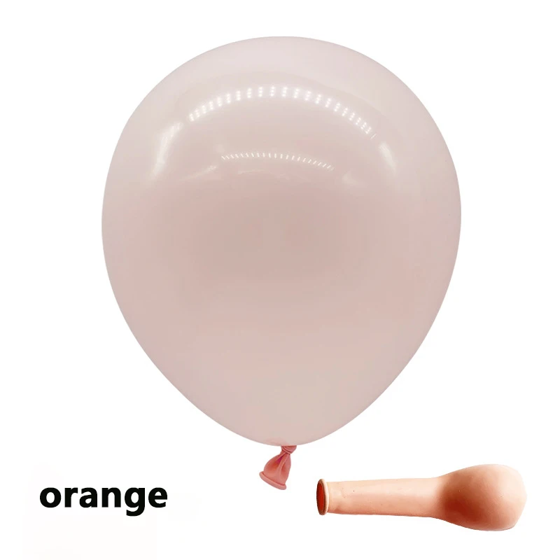 5inch 200pcs orange 100 шт. 5 дюймов 10 дюймов латексный шар Макарон круглый шар сердца Свадебный декор для комнаты свадебный стол воздушные шары для украшения вечеринок - Цвет: 5inch 200pcs orange