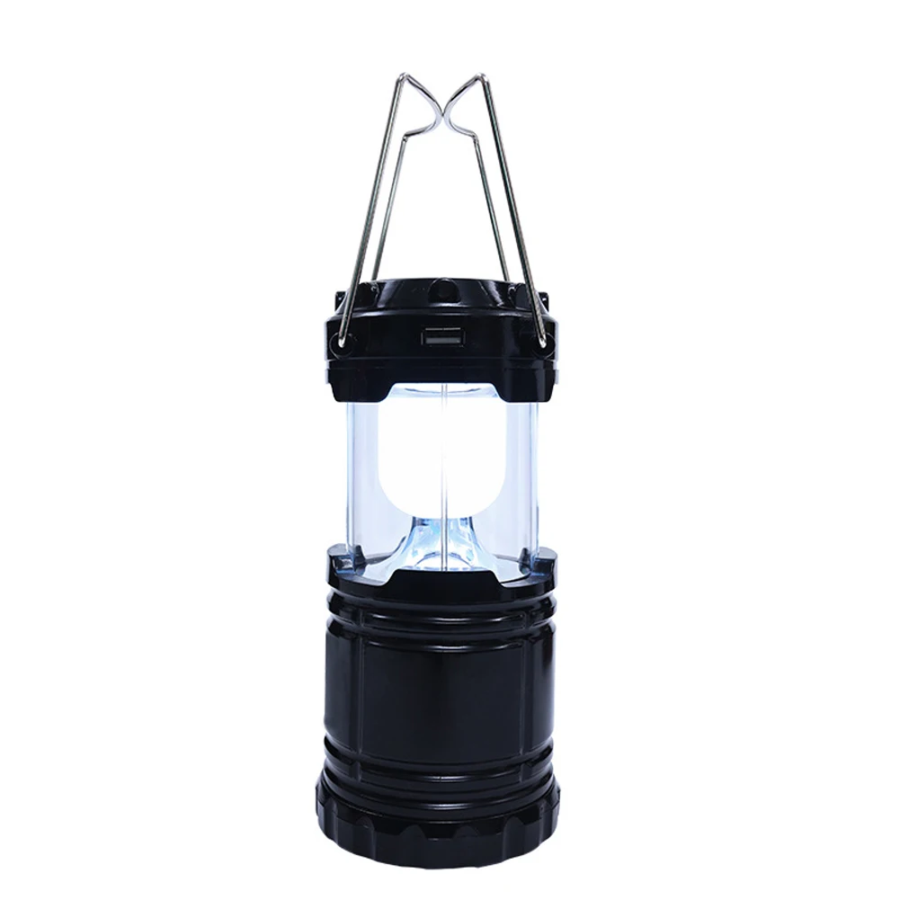 

Survival Emergency Indoor Outdoor ABS Tent USB Rechargeable LED Camping Lantern Solar Powered Portable Fishing With Handles