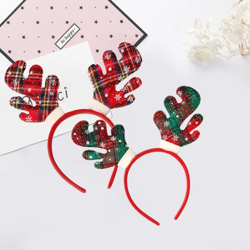 

Christmas antler headband For Kids Adult Christmas Deer Ears Christmas Party Deals Santa Xmas Hair Band Clasp Headwear