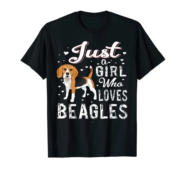 

Мужская футболка с надписью «Just a Girl Who Loves Beagles»